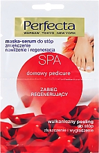 Düfte, Parfümerie und Kosmetik Glättende Fußmaske und vulkanisches Fußpeeling - Perfecta Spa Foot Peeling