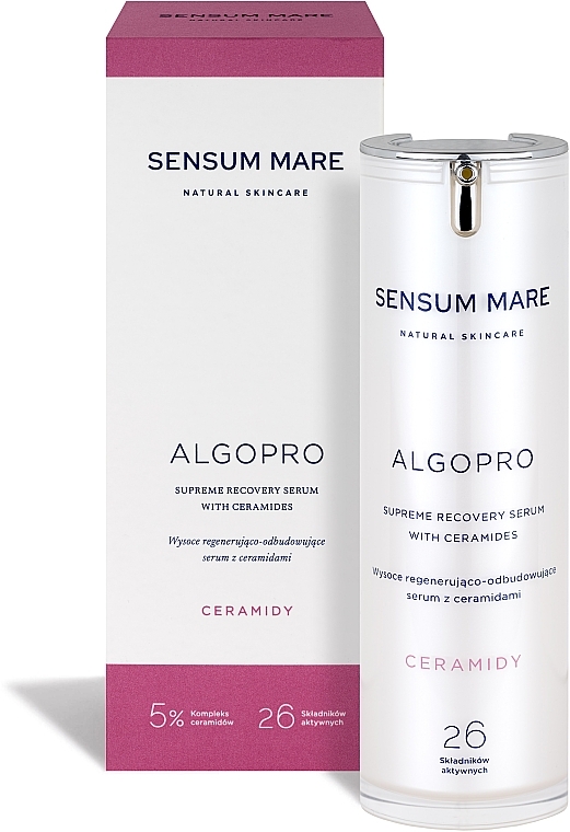 Stark regenerierendes und aufbauendes Serum mit 5% Ceramid-Komplex - Sensum Mare Algopro Supreme Recovery Serum With Ceramides  — Bild N2