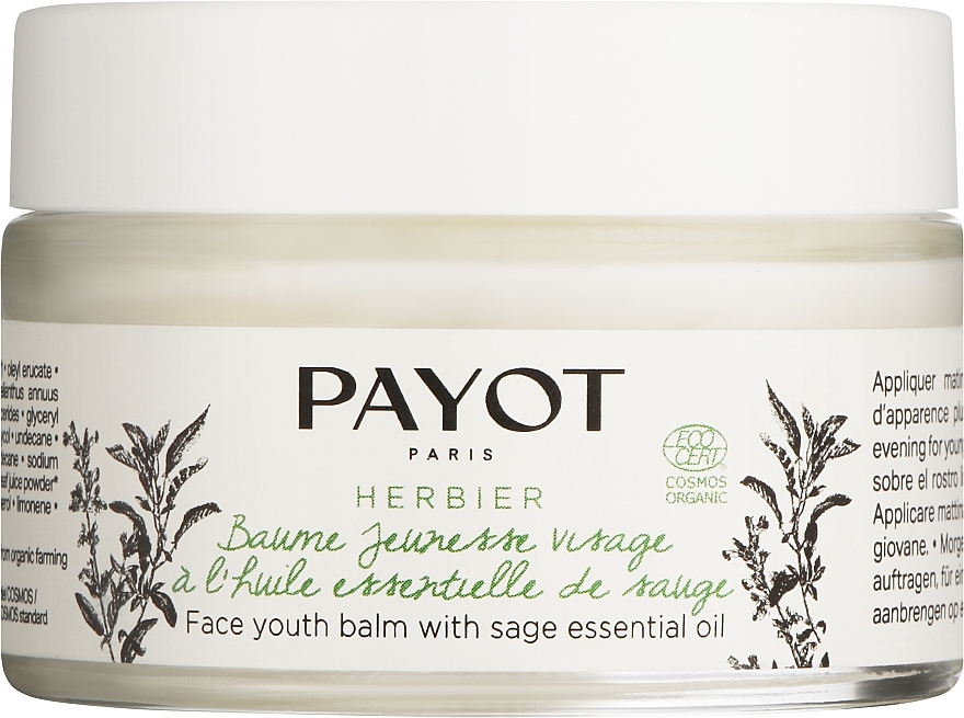 Gesichtsbalsam mit Salbei und Olivenöl - Payot Herbier Face Youth Balm — Bild N1
