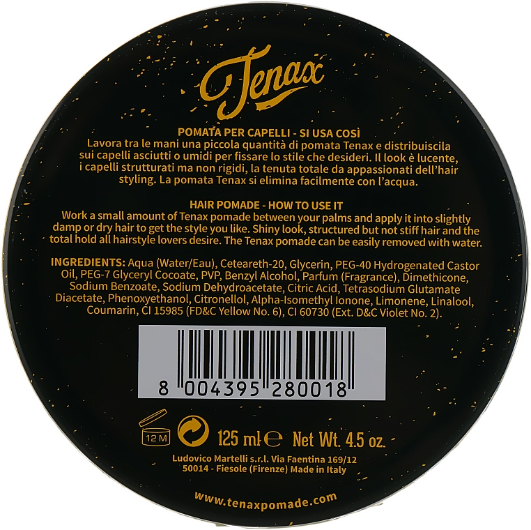 Haarstyling Pomade - Tenax Hair Pomade Strong — Bild N6