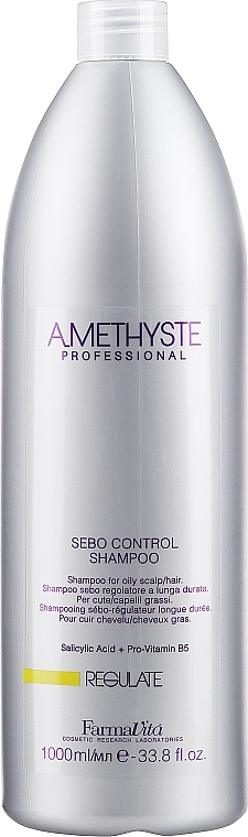 Shampoo für fettige Kopfhaut - Farmavita Amethyste Regulate Sebo Control Shampoo — Bild N3