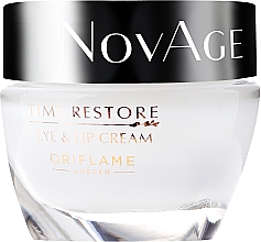 Verjüngende Augen- und Lippenkonturcreme - Oriflame NovAge Time Restore Eye & Lip Cream — Bild N2