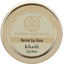 Düfte, Parfümerie und Kosmetik Natürlicher ayurvedischer Lippenbalsam Lychee - Khadi Natural Ayurvedic Herbal Lip Balm Lychee