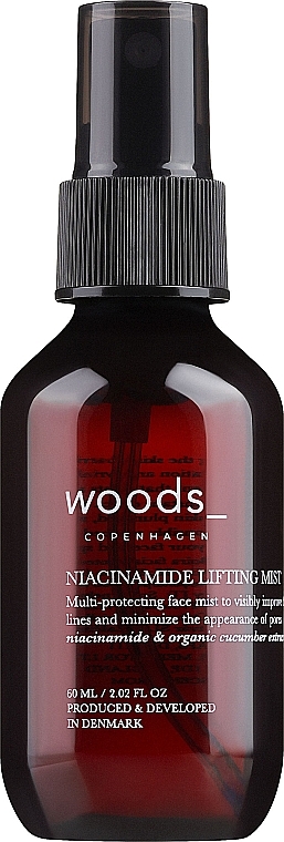 Straffendes Gesichtsspray mit Niacinamid - Woods Copenhagen Niacinamide Lifting Ansigtsmist — Bild N1