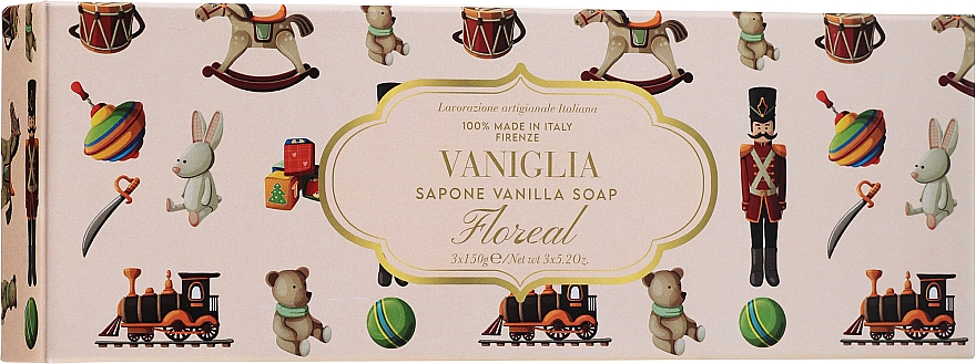 Seifenset Vanille - Antico Saponificio Gori 1919 Fiorenza (Seife 3x 150g) — Bild N1