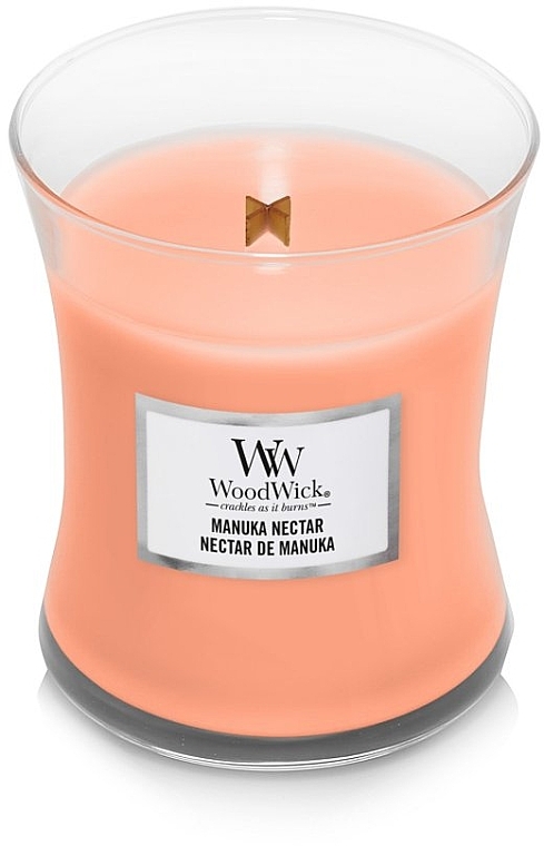 Duftkerze im Glas - WoodWick Hourglass Candle Manuka Nectar  — Bild N2