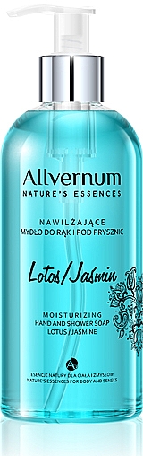 Hand- und Duschseife "Lotus und Jasmin" - Allvernum Nature's Essences Hand And Shower Soap