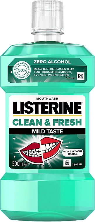 Erfrischendes Mundwasser - Listerine Clean & Fresh Midl Taste — Bild N1