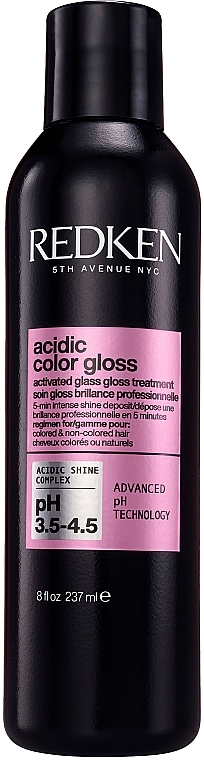 Pflege für intensiven Glanz von coloriertem und natürlichem Haar - Redken Acidic Color Gloss Activated Glass Gloss Treatment — Bild N1