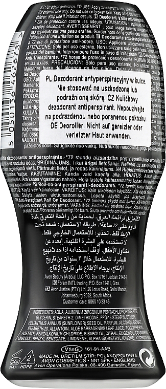 Deo Roll-on Antitranspirant - Avon On Duty Men Max Protection Deodorant Rol On 72H — Bild N2