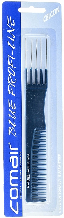 Toupierkamm mit Gabel №102 Blue Profi Line 19,5 cm - Comair — Bild N1