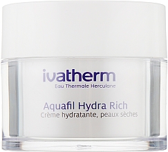 Feuchtigkeitscreme für empfindliche, trockene und sehr trockene Haut - Ivatherm Aquafil Hydra Rich Hydrating Cream Dry — Bild N2