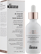 Düfte, Parfümerie und Kosmetik Mineralisches Sonnenschutz-Gesichtsfluid mit Plankton-Extrakt - Dr. Brandt Liquid Sun Shield Spf 50