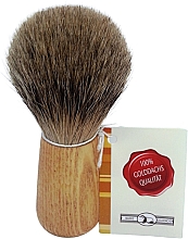 Rasierpinsel - Golddachs Shaving Brush Finest Badger Rubber Wood — Bild N1
