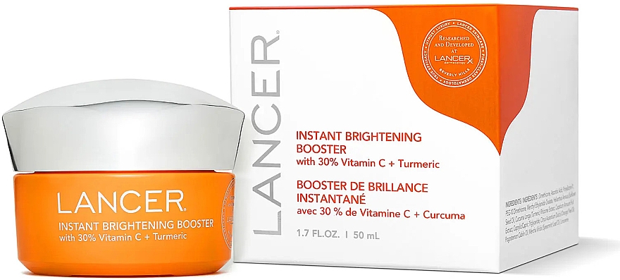 Creme-Booster mit Vitamin C - Lancer Instant Brightening Booster with 30% Vitamin C + Turmeric — Bild N2