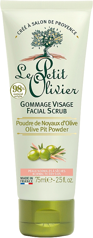 Gesichtspeeling mit Olivenöl parabenfrei - Le Petit Olivier Face Cares With Olive Oil