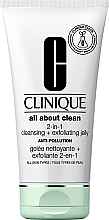 Düfte, Parfümerie und Kosmetik 2in1 Gesichtsgelee - Clinique All About Clean 2-in-1 Cleansing + Exfoliating Jelly