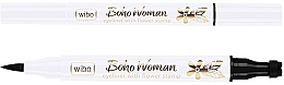 Düfte, Parfümerie und Kosmetik Eyeliner mit Stempel - Wibo Boho Woman Eyeliner with Flower Stamp