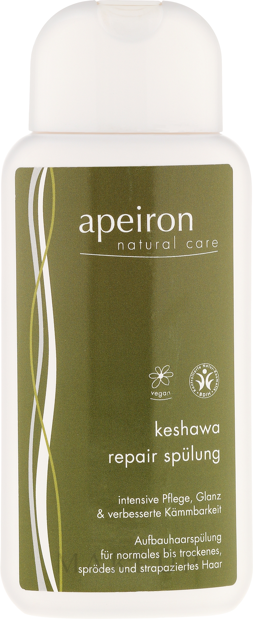 Aufbauhaarspülung für normales bis trockenes, sprödes und strapaziertes Haar - Apeiron Keshawa Repair Conditioner — Bild 150 ml