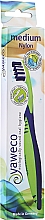 Zahnbürste mittel grün-blau - Yaweco Toothbrush Nylon Medium — Bild N1