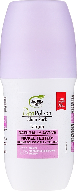 Deo Roll-on - Natura Amica Roll-On Deodorant Alum Rock Talcum — Bild N1