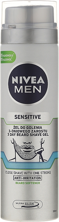 Rasiergel für 3-Tage Bard alkoholfreihe Formel - NIVEA MEN Sensitive — Bild N5