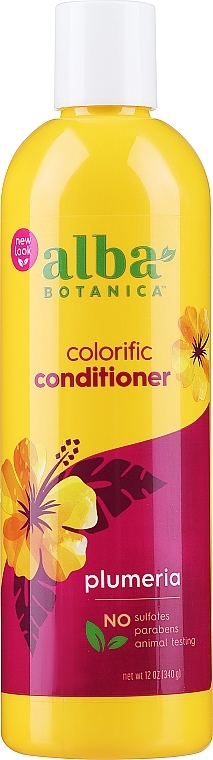 Regenerierende Haarspülung mit Frangipani-Extrakt - Alba Botanica Natural Hawaiian Conditioner Colorific Plumeria