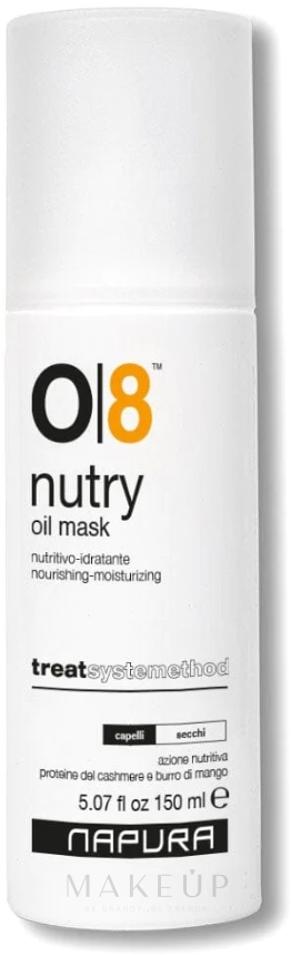 Ultra pflegendes Öl für trockenes Haar - Napura O8 Nutry Oil Mask — Bild 150 ml