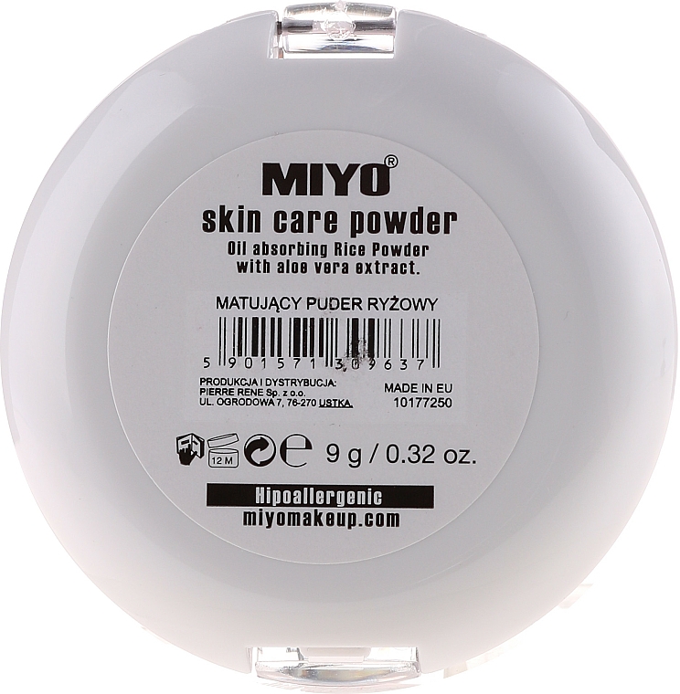 Gesichtspuder mit Aloeextrakt - Miyo Skin Care Powder — Bild N2