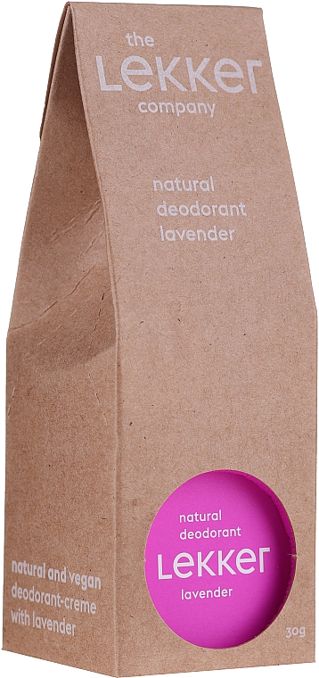 Natürliches Creme-Deodorant mit Lavendel - The Lekker Company Natural Lavender Deodorant — Bild N1