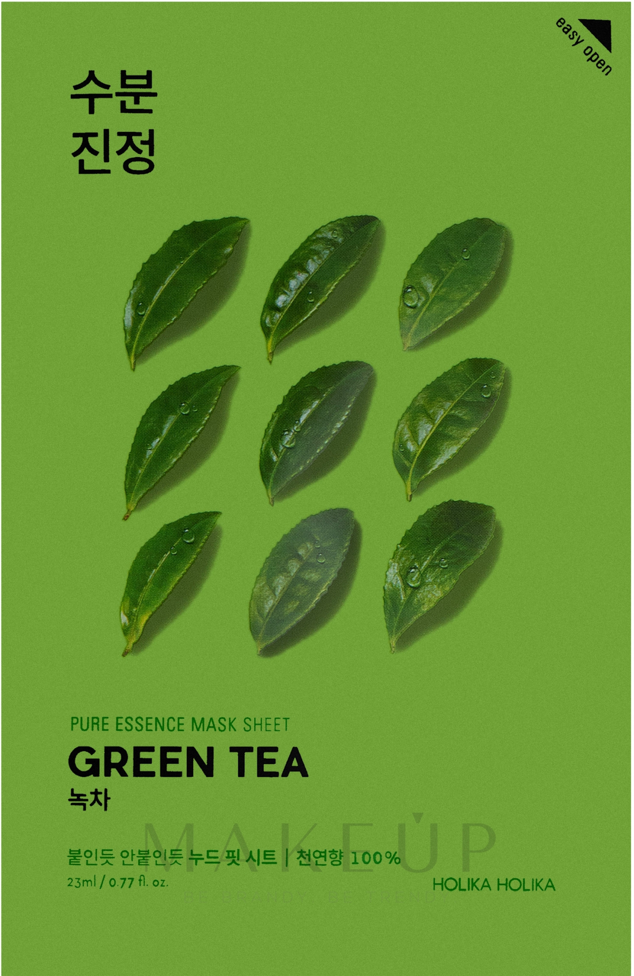 Tuchmaske für das Gesicht mit grünem Tee - Holika Holika Pure Essence Mask Sheet Green Tea — Bild 23 ml