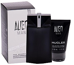 Düfte, Parfümerie und Kosmetik Mugler Alien Man - Duftset (Eau de Toilette 100ml + Duschgel 50ml)