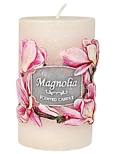 Dekorative Kerze 7x11,5 cm weiß - Artman Garden Magnolia Candle — Bild N1