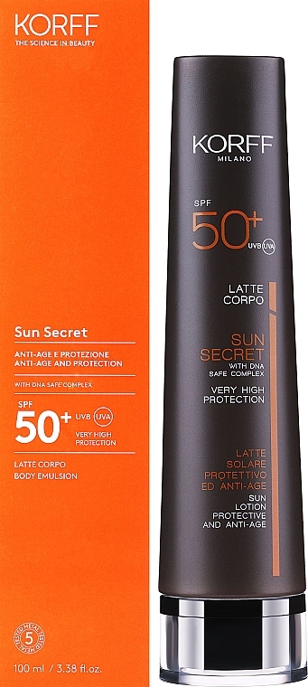 Schutz- und Anti-Aging-Sonnenlotion mit SPF 50  - Korff Latte Solare Protettivo Anti-Age Corpo SPF 50 — Bild N2