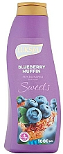 Düfte, Parfümerie und Kosmetik Badeschaum Blaubeermuffin - Luksja Sweets Blueberry Muffin Bath Foam
