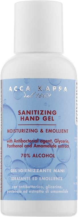 Handdesinfektionsmittel-Gel - Acca Kappa White Moss Sanitising Hand Gel — Bild N1