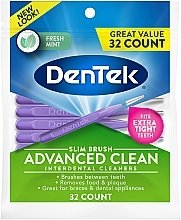 Düfte, Parfümerie und Kosmetik Interdentalbürsten - DenTek Slim Brush Cleaners Ultra Thin Tapered
