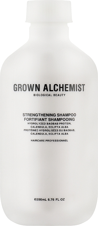 Stärkendes Shampoo mit hydrolysiertem Baobab-Protein - Grown Alchemist Strengthening Shampoo 0.2 Hydrolyzed Bao-Bab Protein & Calendula & Eclipta Alba — Bild N1