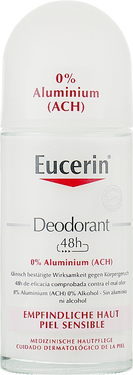 Deo Roll-on für empfindliche Haut ohne Aluminium - Eucerin Deodorant — Bild N1