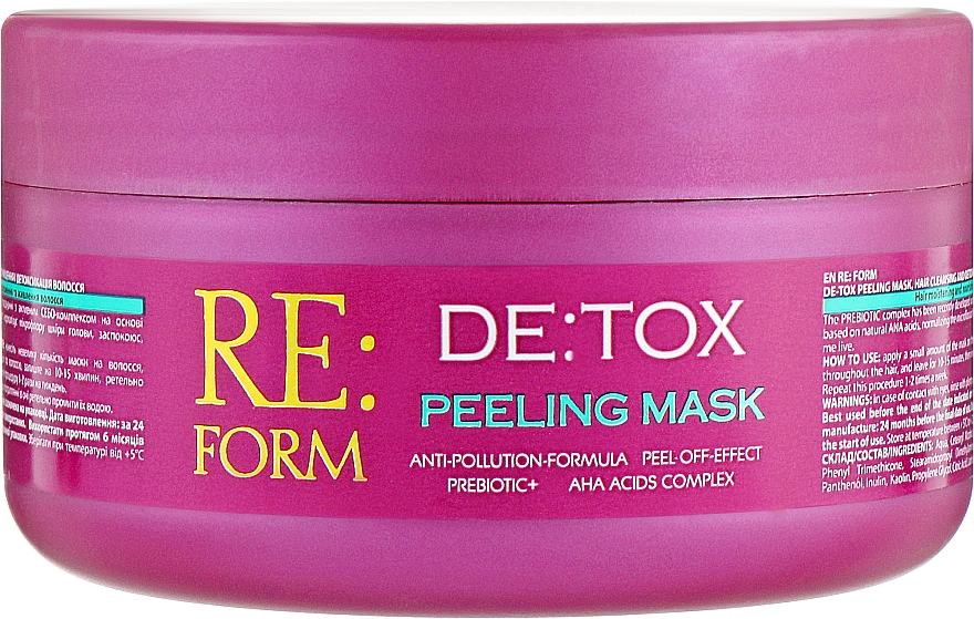 Reinigende Peeling-Maske für das Haar - Re:form De:tox Peeling Mask — Bild N2