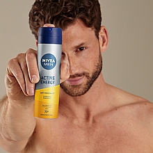 Deospray Antitranspirant - Nivea Men Active Energy Antiperspirant — Bild N3