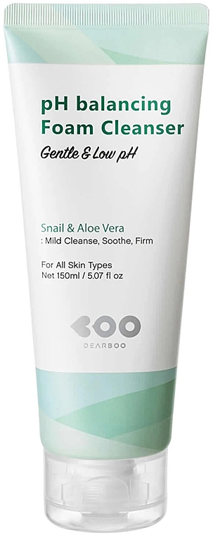 Gesichtsreinigungsschaum - Dearboo pH Balancing Foam Cleanser Snail & Aloe Vera — Bild N1