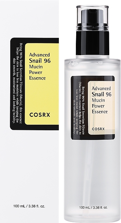 Feuchtigkeitsspendende Anti-Flaten Gesichtsessenz mit Schneckenschleim - Cosrx Advanced Snail 96 Mucin Power Essence