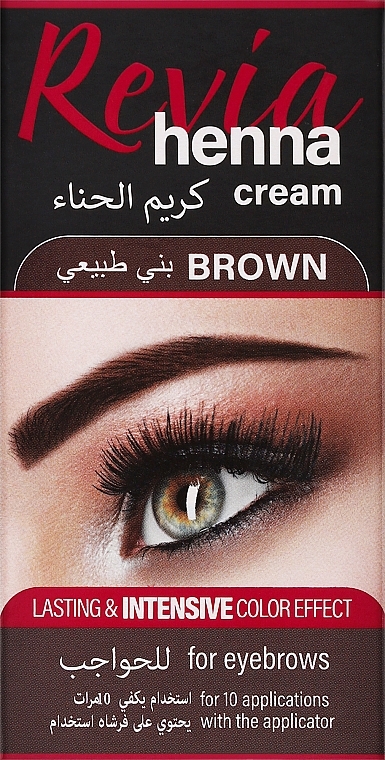 Augenbrauen- und Wimpernfarbe - Revia Eyebrows Henna