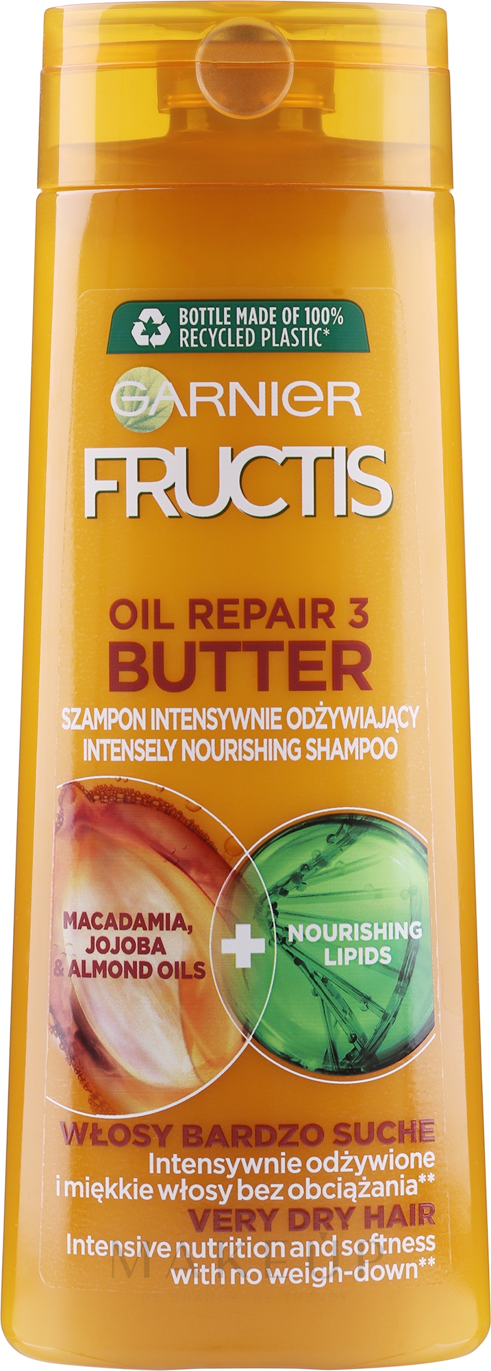 Kräftigendes Shampoo für trockenes und strapaziertes Haar "3 Wunder Butter" - Garnier Fructis Oil Repair 3 Butter Shampoo — Bild 400 ml