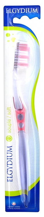 Zahnbürste weich Inter-Active rosa - Elgydium Inter-Active Soft Toothbrush — Bild N1