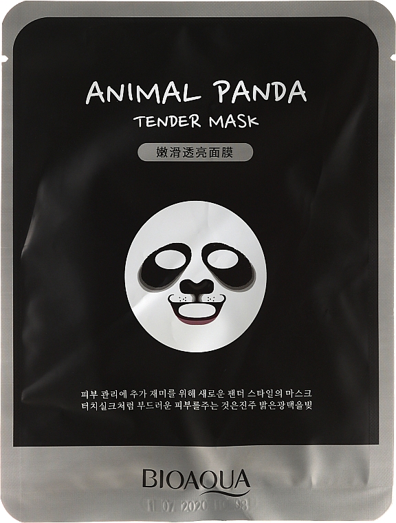 Zarte Tuchmaske für das Gesicht - Bioaqua Animal Panda Tender Mask
