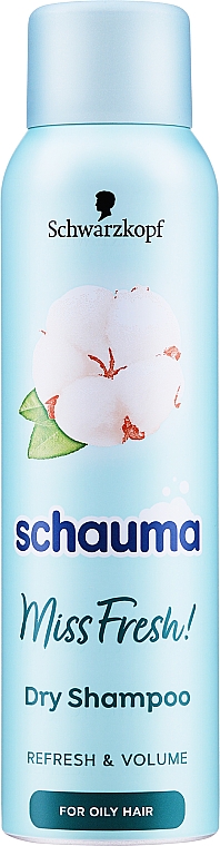 Trockenshampoo für fettiges Haar - Schwarzkopf Schauma Miss Fresh Dry Shampoo