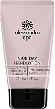 Düfte, Parfümerie und Kosmetik Feuchtigkeitsspendende Handlotion mit Hyaluronsäure und Kaviar - Alessandro International Spa Nice Day Hand Lotion