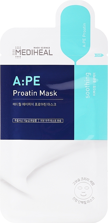 Beruhigende Tuchmaske mit Aminosäuren - Mediheal A:PE Soothing Proatin Mask — Bild N1